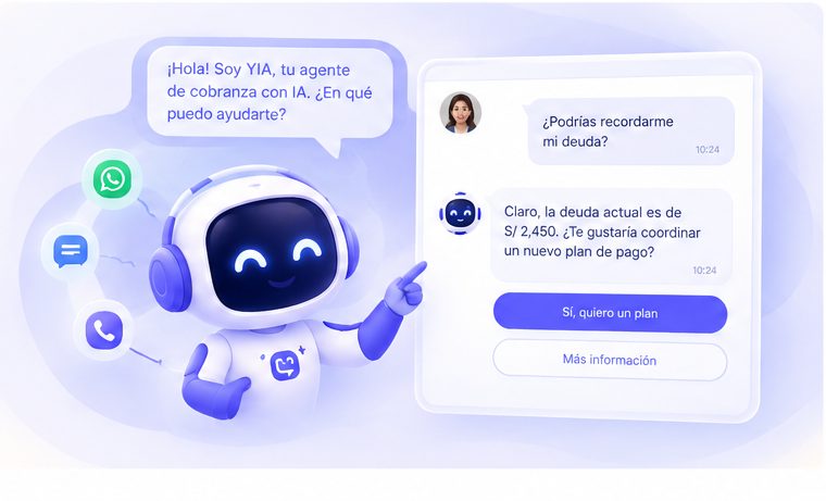 Conversación con YIA: el cliente pregunta por su deuda y elige un plan de pago